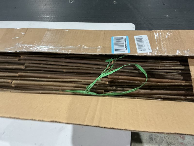Condition photo showing Good Condition for 8 pack expandable willow trellis lattice fence willow fence panel for climbing plants garden lattice trellis plant support open screen fencing, outdoor decorative wood