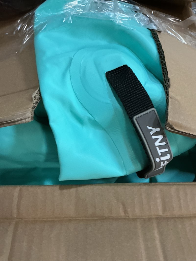 Condition photo showing As Is for VOFiTNY Inflatable Gymnastics Air mat Tumbling Track with Air Barrel Octagon Mat with Pump for Home/Gym Mint 4'L x 3'D