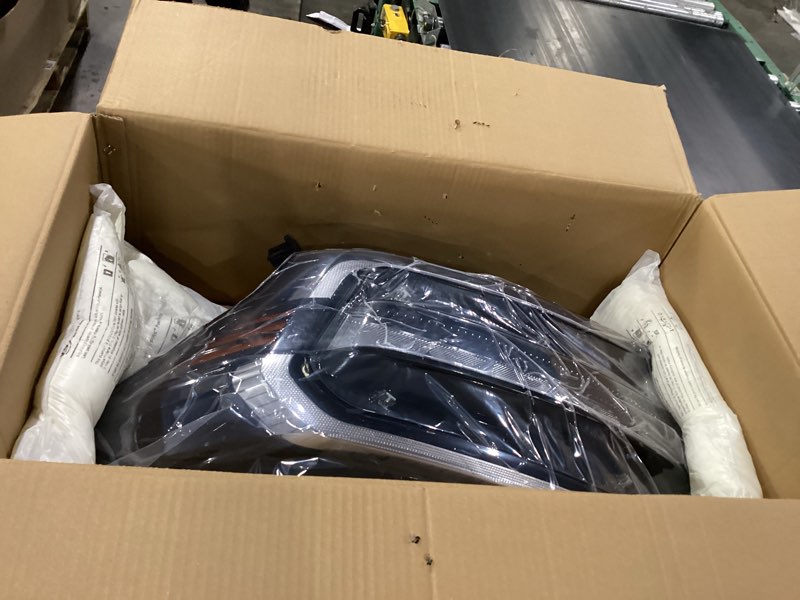 Condition photo showing New/Like New for lh black trim w/o drl headlight assembly fit for 2022-2025 ford expedition xlt led headlamp left driver side with module w/o signature light fo2501440 nl1z-13008-q