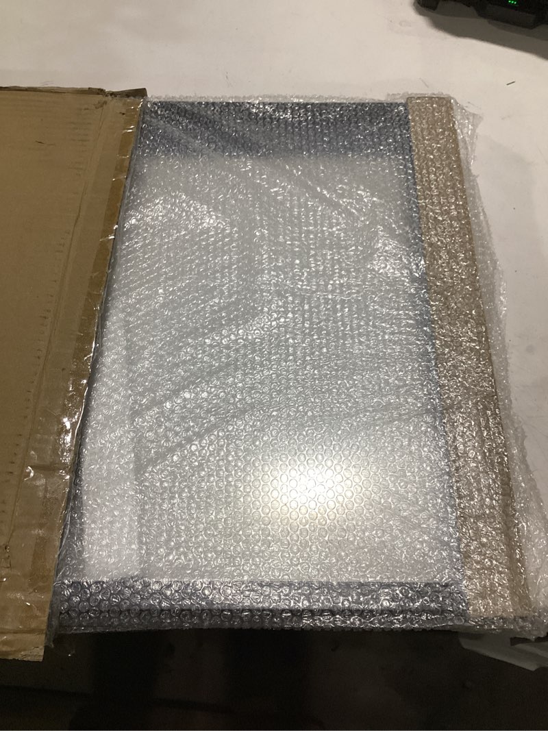 Condition photo showing Good Condition for califortree large 16x20 shadow box frame with soft linen back - memory display case, shatterproof plexiglass, 12 push pins included, black black - foam back 16x20