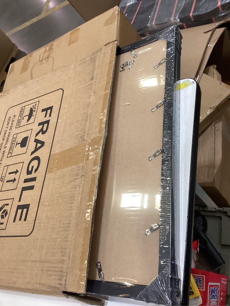 Condition photo showing New/Like New for picrit 16x20 picture frame 3 pack, black poster frame, display poster 11 x 14 with mat or 16 x 20 without mat for horizontal or vertical wall mounting black 16x20