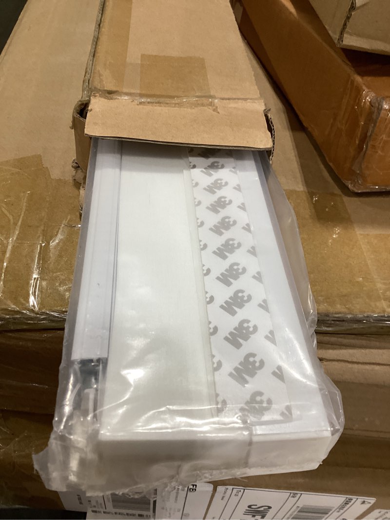 Condition photo showing Good Condition for lazblinds no tools no drill cordless cellular shades, light filtering honeycomb shades pleated blinds for window size 28" w x 72" h, cream light filtering - cream 28" w x 72" h
