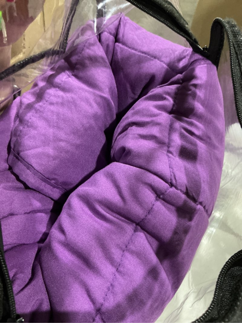 Condition photo showing Good Condition for yescool weighted blanket for adults (15 lbs, 60" x 80", purple) cooling heavy blanket for sleeping perfect for 140-160 lbs, queen size breathable blanket with premium glass bead, machine washable purple 60x80-15 lbs