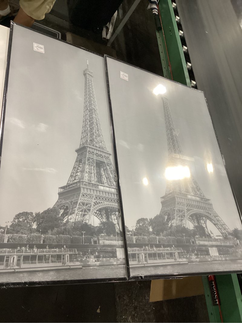 Condition photo showing As Is for upsimples 24x36 poster frame black 3 pack, scratch-proof picture frames 24 x 36 for photo gallery - slide-in strips, horizontal or vertical wall mounting