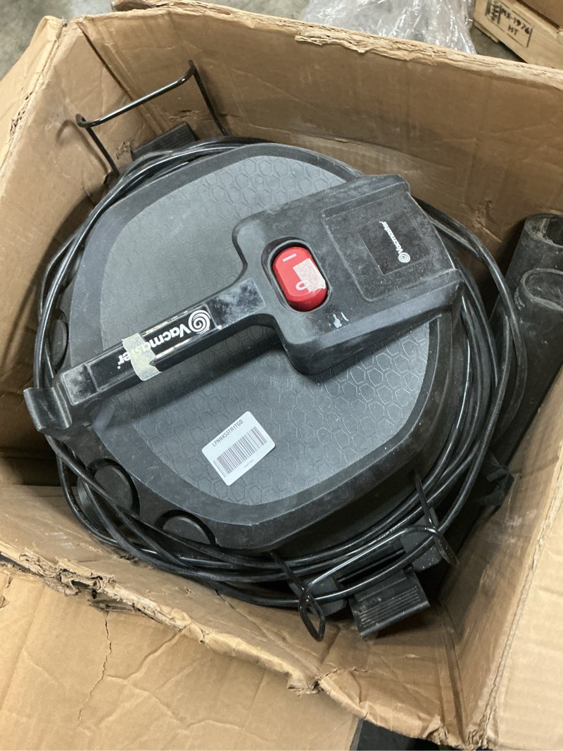 Condition photo showing As Is for Vacmaster 12-Gallon 5.5 Peak HP Heavy-Duty Wet/Dry Vacuum - VJH1211PF 1101 12 Gallon
