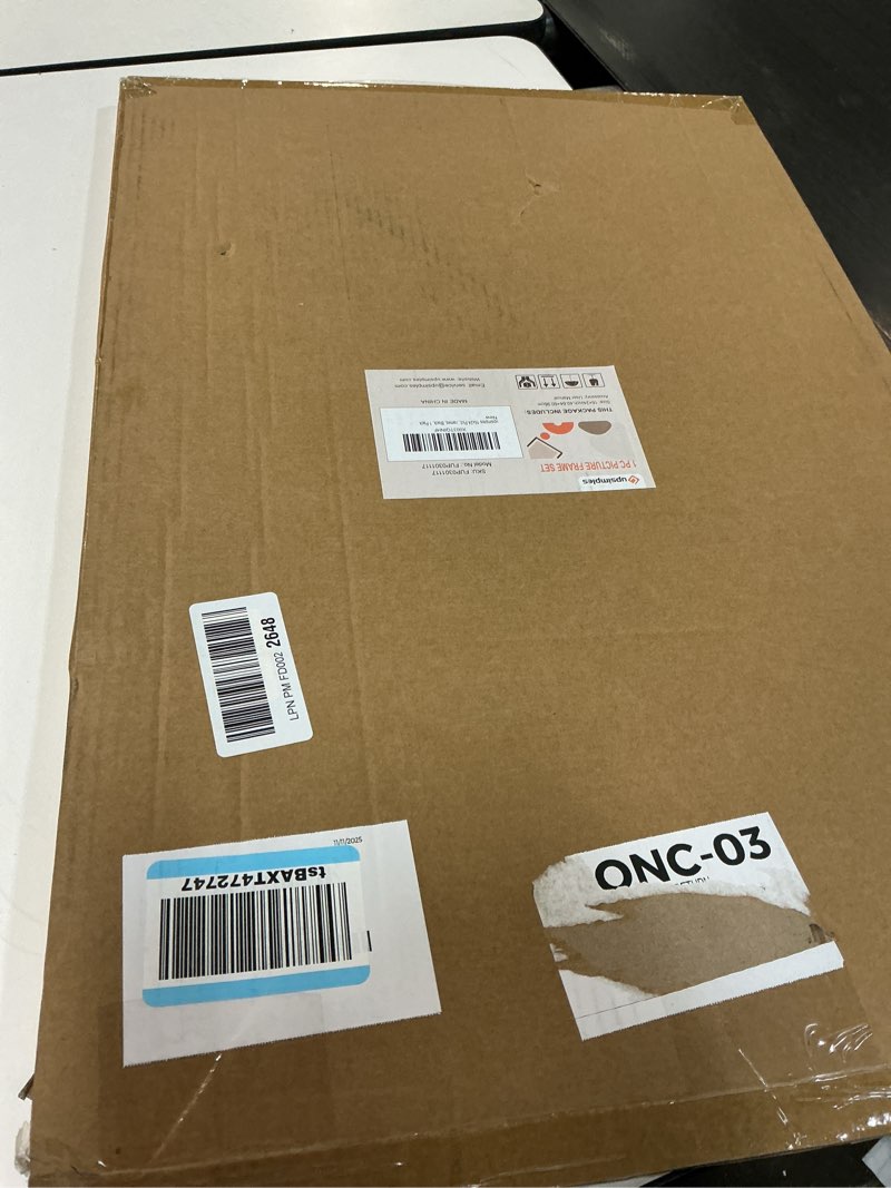 Condition photo showing Good Condition for upsimples 16x24 Picture Frame, Display Pictures 14x20 with Mat or 16 x 24 Without, Wall Hanging Poster Frames, Black, 1 Pack