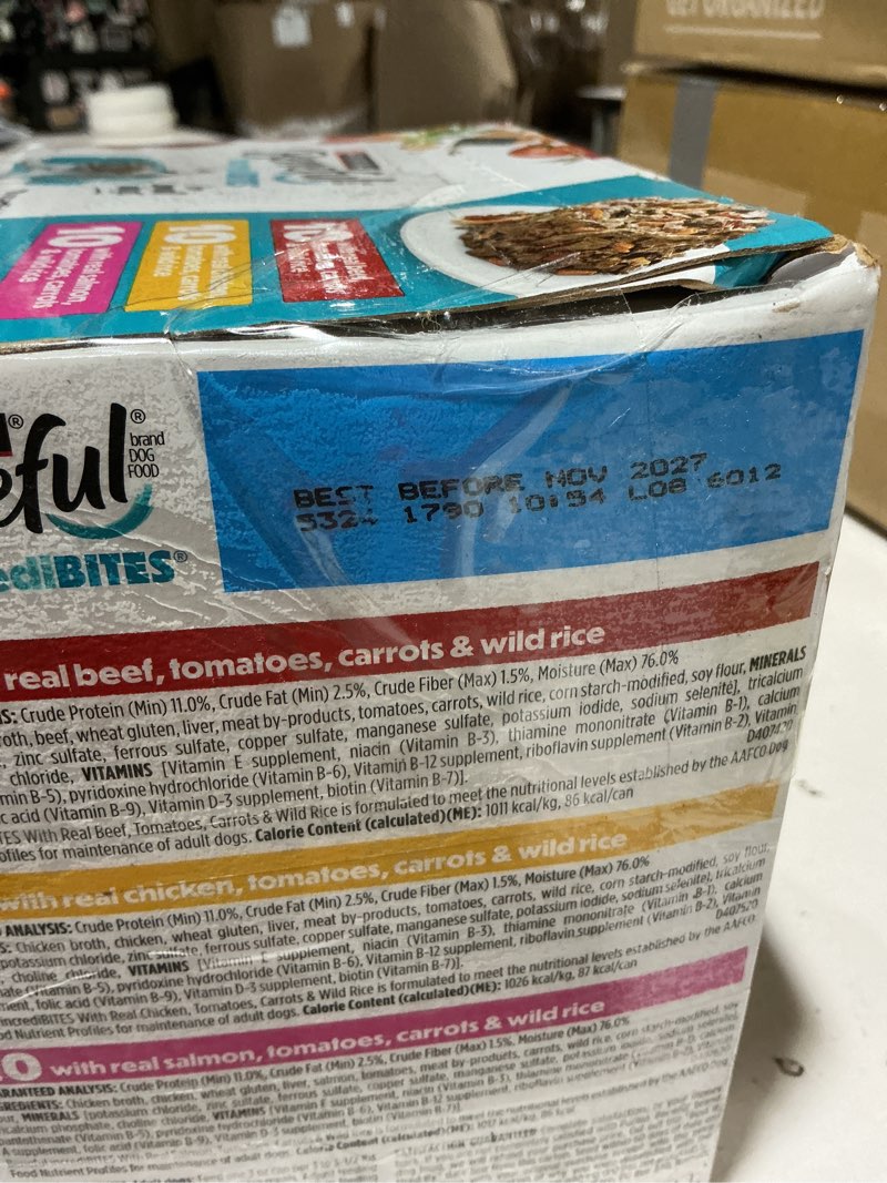 Condition photo showing Good Condition for purina beneful small breed wet dog food variety pack, incredibites with real beef, chicken or salmon - (pack of 30) 3 oz. cans