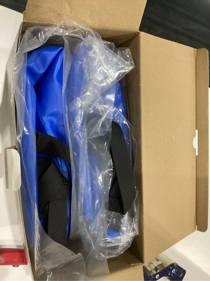 Condition photo showing Good Condition for Snow Tube with Towable Leash, AirsFish Inflatable Snow Sled Heavy Duty Cover Wear-Resistant & Antifreeze Material Sledding Tubes for Winter Sports 2 Classic Blue