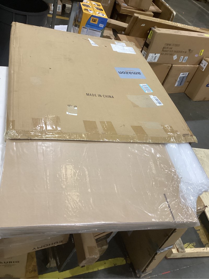 Condition photo showing As Is for feifeiya 2 sets tv boxes for moving 65 inch foam mirror box set picture moving include 2 large case and 2 foam flat screen tv cover and 16 corner edge protectors 40 x 60 x 4 inch 2