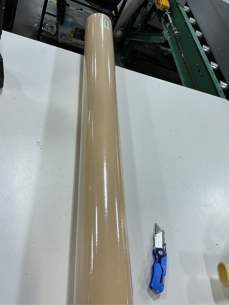 Condition photo showing New/Like New for baijiali 36" x 2,400" (200') kraft paper roll for craft bulletin board paper art table covering crafting gift wrapping bouquet packing parcel (brown, 36''x200') brown 36"x200'