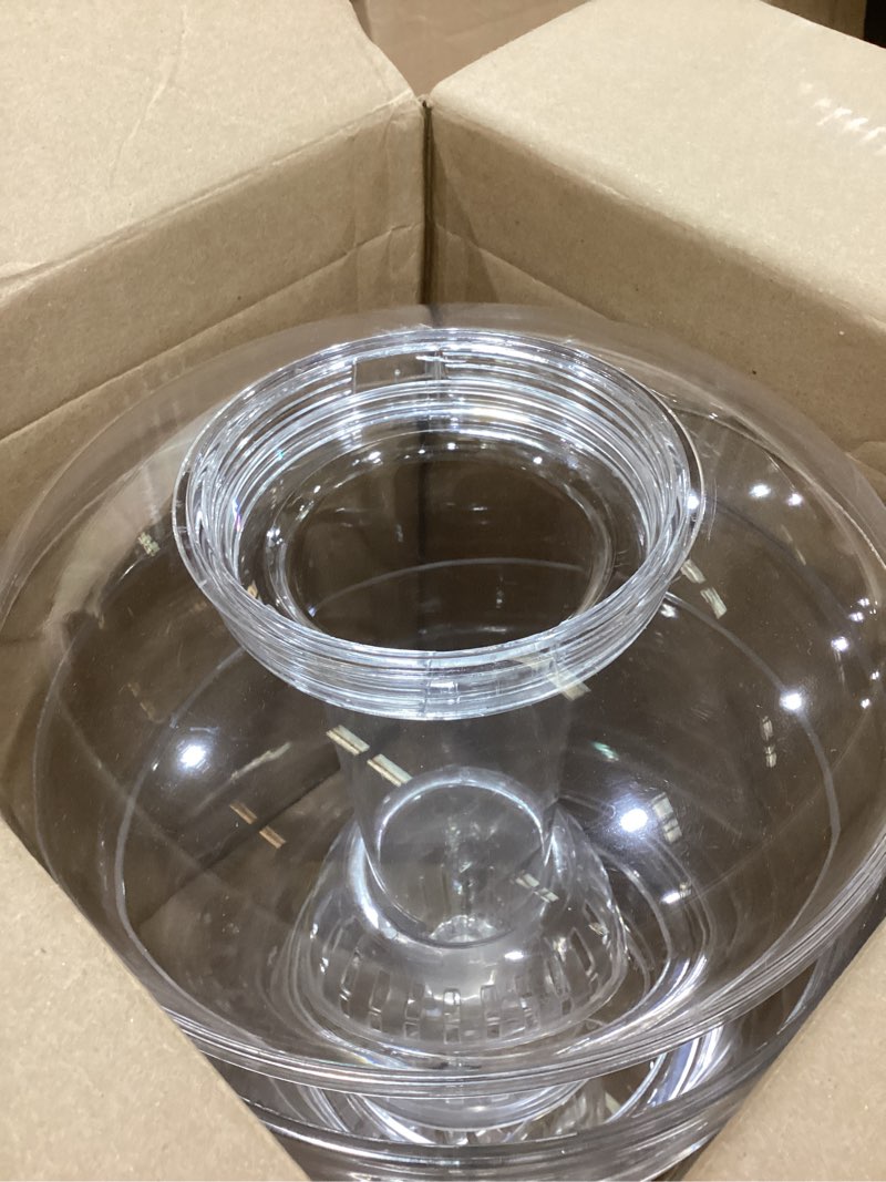 Condition photo showing As Is for creativeware 3 gallon beverage dispenser with ice cylinder and fruit infuser