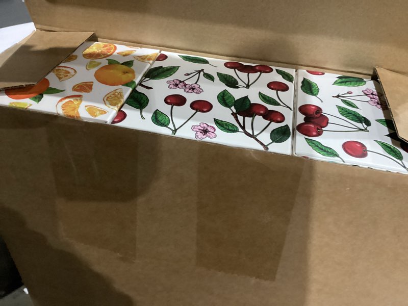 Condition photo showing Good Condition for 12 Pack Fruit Facial Tissues Cube Face Boxes 600 Sheets 3 Ply Small Square Tissues Bulk for Spring Summer Car Bedroom Supplies