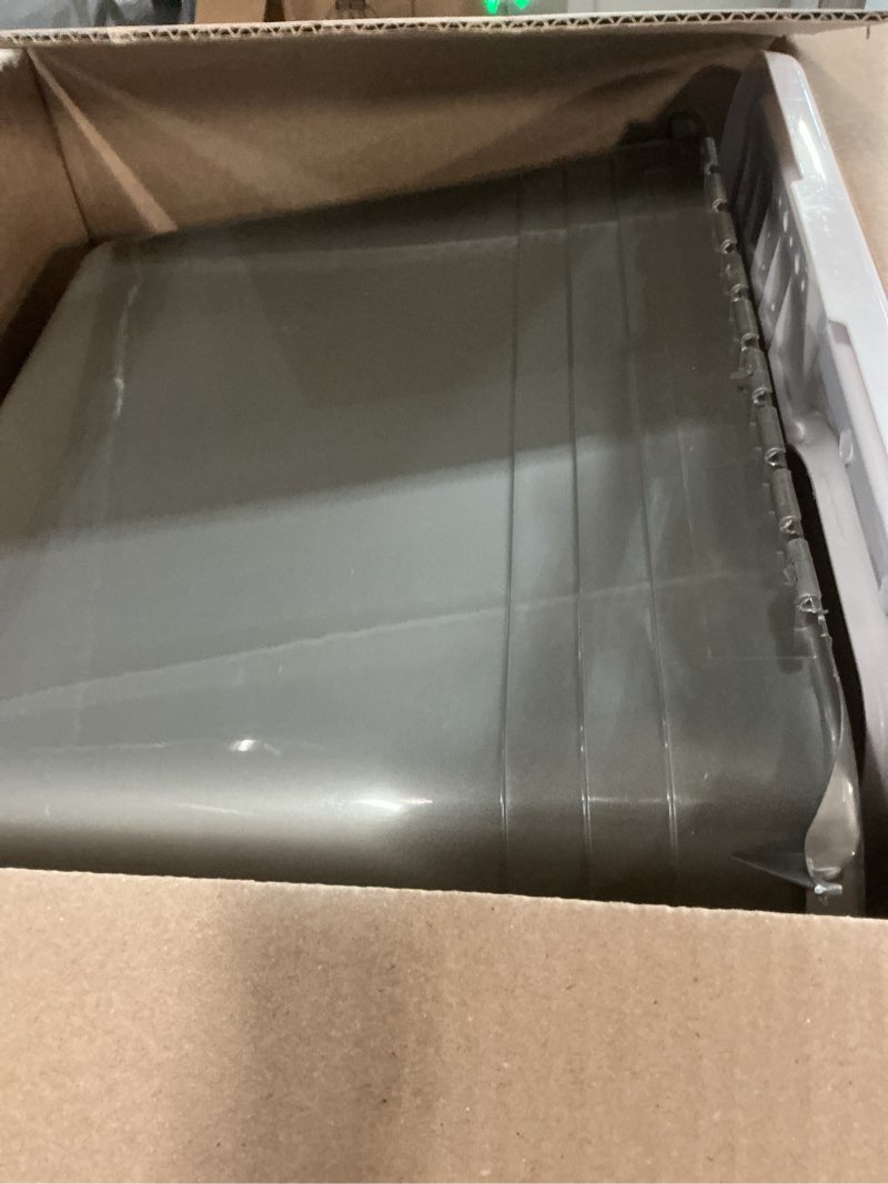 Condition photo showing Good Condition for petmate enclosed cat litter boxes with hinged lid and wide top entry opening, cat litter box enclosure with filter lid, made in usa, scoop not included 1 count (pack of 1) gray