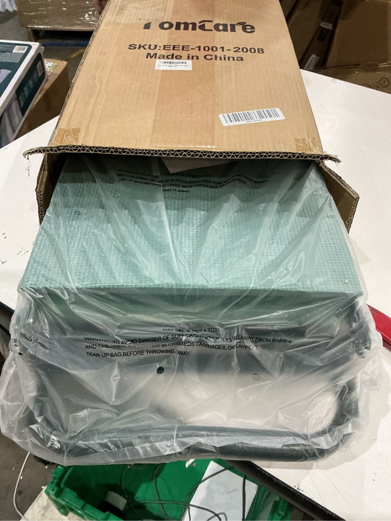 Condition photo showing Good Condition for tomcare garden kneeler and seat 10.64” wider larger soft kneeling pad garden bench with 2 large tool pouches heavy duty garden stool foldable tools gardening gifts for women men gardeners green 10.64" extra-wide kneeling pad