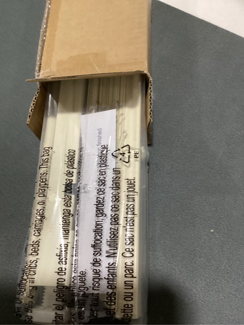 Condition photo showing Good Condition for lazblinds no tools no drill 1" vinyl mini blinds, cordless blinds for windows, light filtering horizontal window blinds & shades, 30 1/2" w x 64" h, cream cordless-cream 30 1/2" w x 64" h