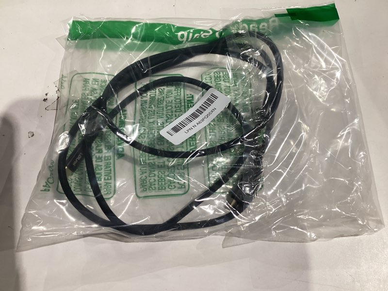 Condition photo showing Good Condition for LDLrui USB C Monitor Display Cable 6FT, 8K@60Hz UHD USB C Video Cord, Supports 40 Gbps Data Transfer, 240W PD Fast Charging, for MacBook Pro, Dell, Portable Monitor, iPad Pro 6FT Straight Type C Black