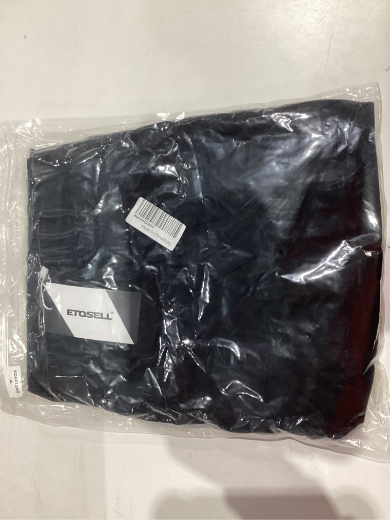 Condition photo showing New/Like New for Womens Flowy Maxi Skirt Summer Elastic High Waist Long Skirts Casual A-Line Skirt with Pockets Black X-Large