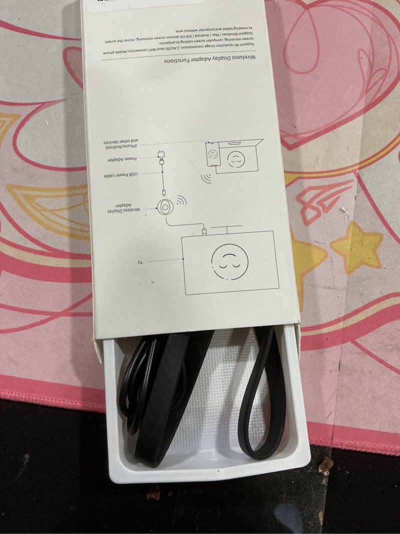 Condition photo showing As Is for Wireless HDMI Display Dongle Adapter, One-Click Streaming Video/Audio/File from Smartphones and Laptops to HDTVs, Monitors, and Projectors, Supporting Airplay, DLNA and Miracast
