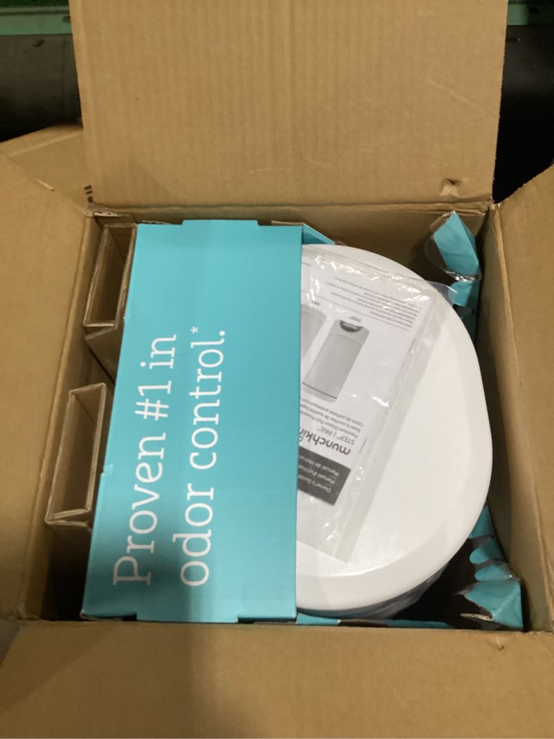 Condition photo showing Good Condition for Munchkin® STEP™ Diaper Pail Powered by Arm & Hammer, #1 in Odor Control, Award-Winning, Includes 1 Snap, Seal & Toss™ Bag, 1 Starter Refill Ring, and 1 PUCK™ Baking Soda Cartridge