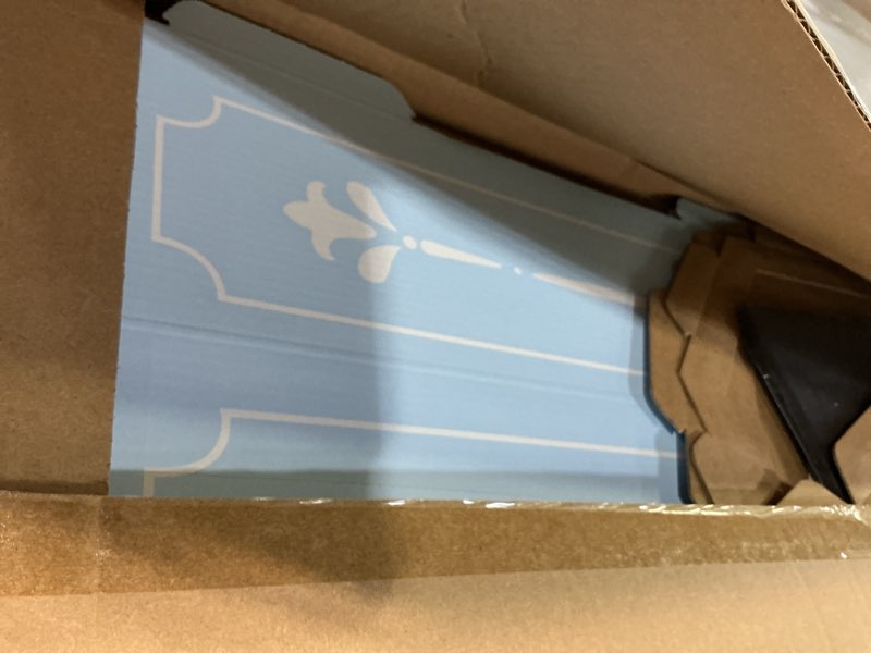 Condition photo showing Good Condition for happimess HPM1301B-SET2 Fleur 25-Gallon Traditional Classic Disposable Corrugated Cardboard Event Trash Can and Recycling Bin for Home, Kitchen, Laundry Room, Bathroom, Bridal Blue (Set of 2)