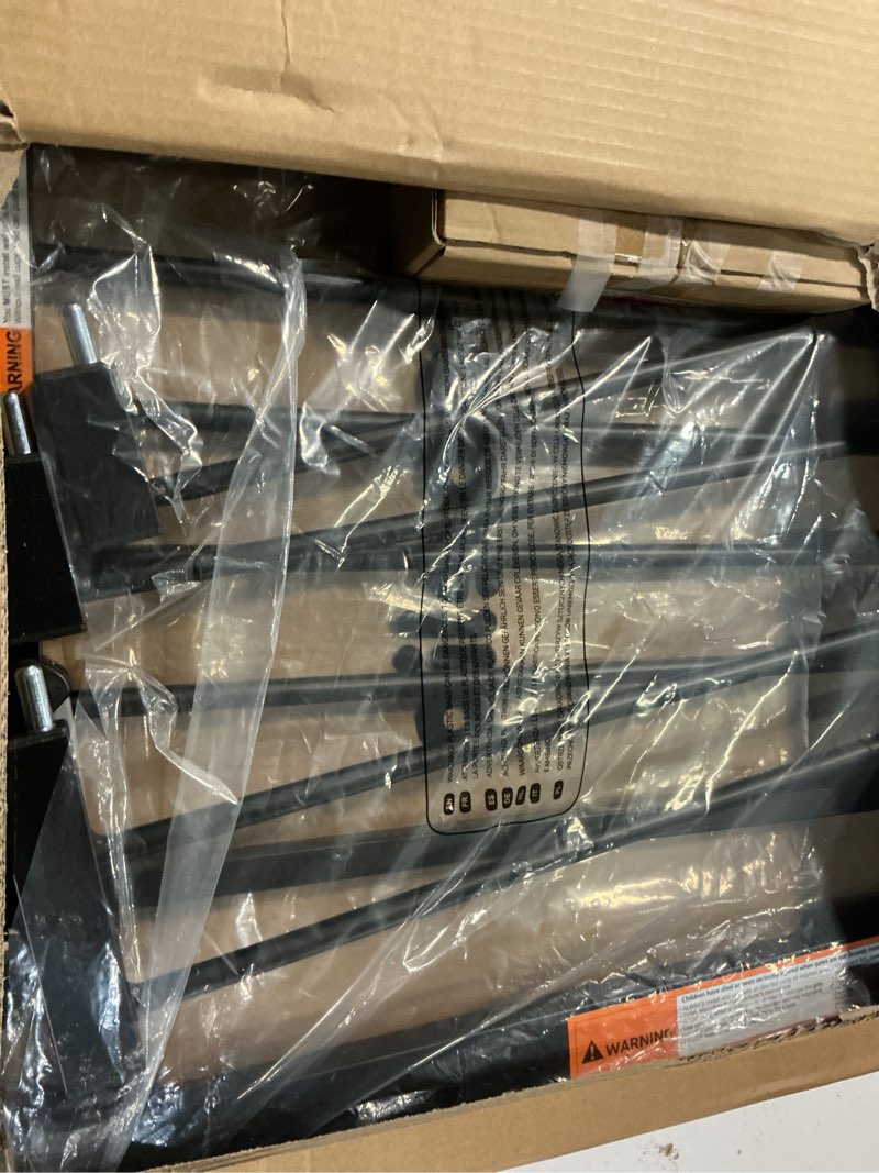 Condition photo showing Good Condition for babelio baby gate for doorways and stairs, 26-40" auto close dog gate, pressguard c5, easy-install pressure mounted satey door, no drilling safety gate for child and pets, black black 30"tall 26"-40" wide