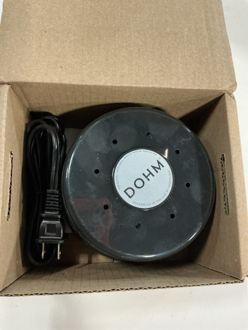 Condition photo showing Good Condition for Yogasleep Dohm Classic (Black) The Original White Noise Machine, Soothing Natural Sound from a Real Fan, Noise Cancelling for Office Privacy, Travel & Meditation, Sleep Therapy for Adults & Baby Black Pack of 1