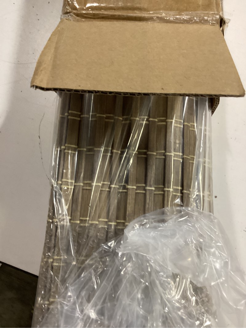 Condition photo showing item condition for Cordless Bamboo Roman Shades for Windows, Blinds Size (34.5" W ×48" H) Colour (BDP-Driftwood) Bdp-driftwood 34.5" W × 48" H