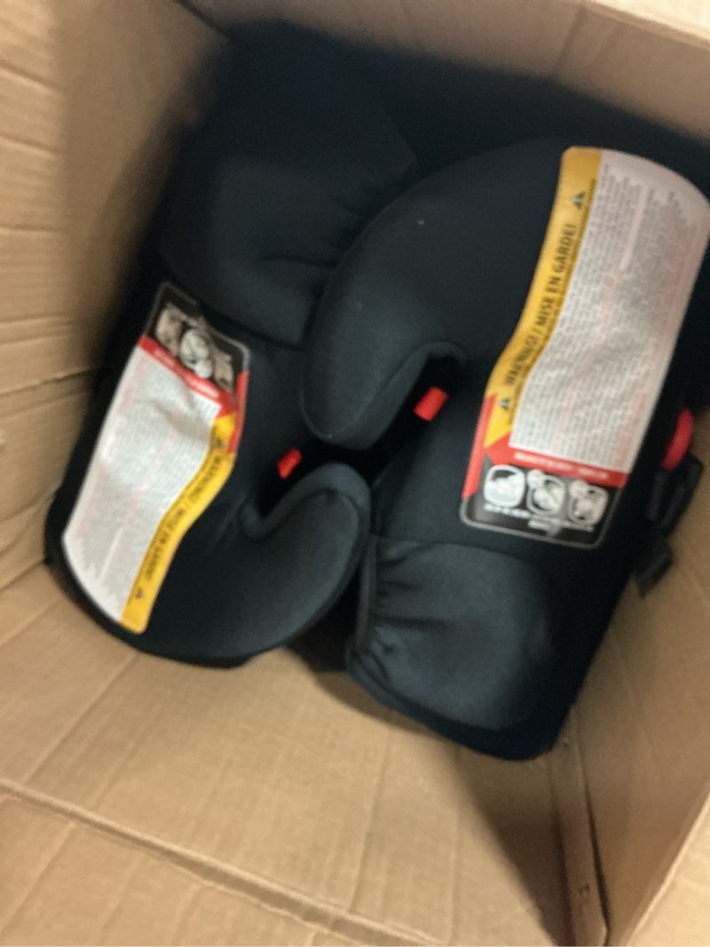 Condition photo showing Good Condition for diono solana, no latch, pack of 2 backless booster car seats, lightweight, machine washable covers, cup holders, black 2-pack black