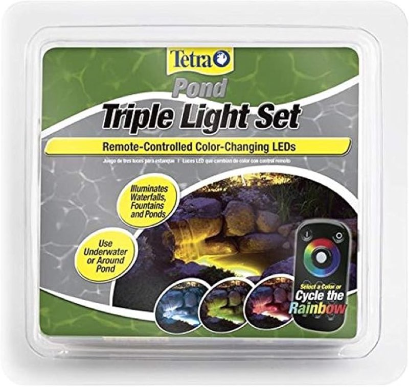 TetraPond Remote-Controlled Color Changing Triple LED Light Set