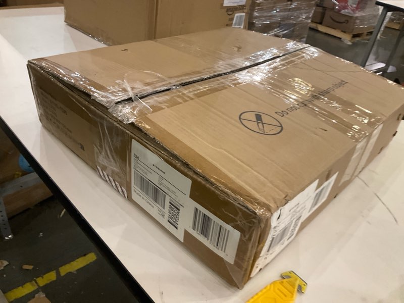 Condition photo showing As Is for Dethan Clear Acrylic Bar Cart, 2-Tier Rolling Serving Cart with Lockable Wheels and Handle, Home Bar Utility with Glass Holders, Stylish Transparent Acrylic Drink for Kitchen, Living Room, Dining Area SYYKL-TC05