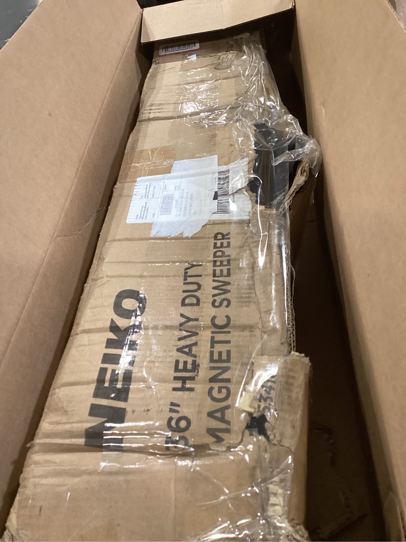 Condition photo showing Good Condition for neiko 53418a 36-inch magnetic pickup sweeper with wheels, adjustable handle, and floor magnet, heavy-duty magnet to pick up nails, 55-pound capacity sweeper 36 inch