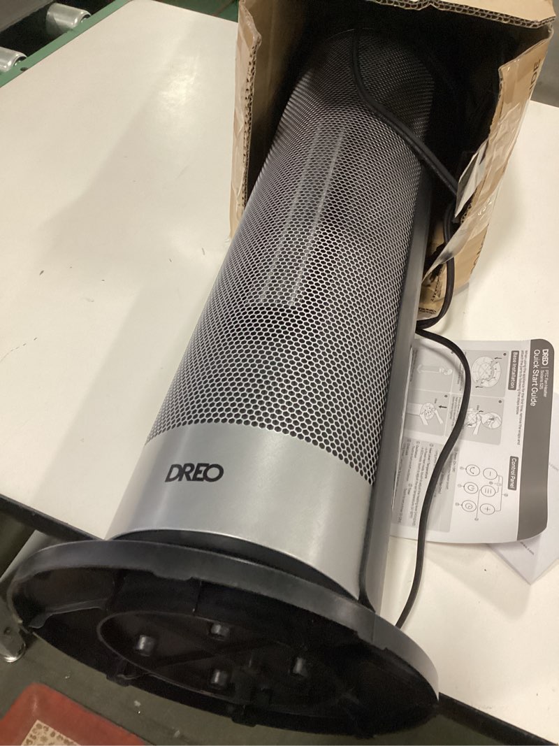 Condition photo showing Good Condition for Dreo Space Heater for Large Room, 23 Inch Electric Heaters for Indoor Use, 8 Safe Protection Tower, 70° Oscillation, PTC Ceramic with Thermostat and Remote, Quiet, 12H Timer, Bedroom, Office