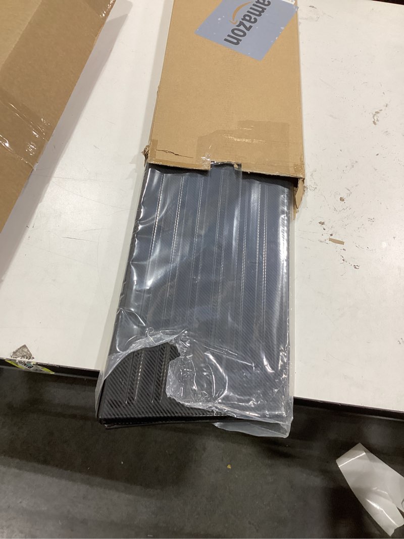 Condition photo showing Good Condition for BestEvMod Rear Bumper Tailgate Protector Cover Compatible with Tesla Cybertruck 2023-24 Accessories Truck Bed Tailgate Step Truck Sill Molding Cap Protective Trim Stainless Steel(Carbon Fiber Pattern)