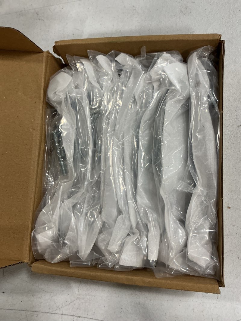 Condition photo showing New/Like New for alzassbg 10 pack matt black and silver cabinet pulls, 5 inch(128mm) hole centers kitchen hardware knurled cabinet handles for cabinets and drawers al3087cp-mb