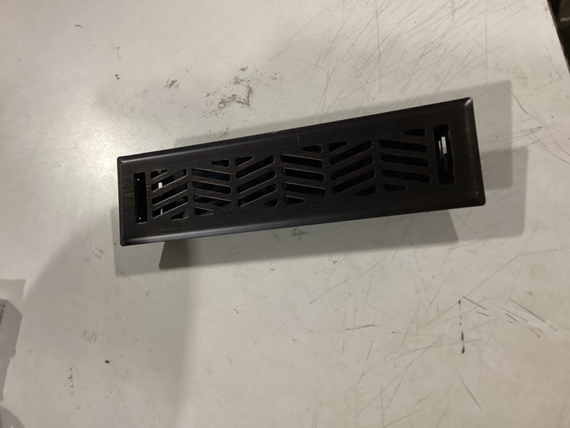 Condition photo showing Good Condition for allen + roth maximum airflow steel matte black floor register
