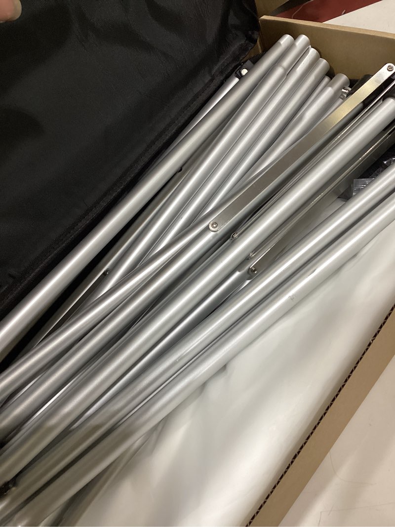 Condition photo showing Good Condition for Projector Screen Outdoor, Projector Screen with Aluminum Alloy Stand Portable 120" Foldable Projection Screens, KSAN 10 Feet Indoor Home Theater Movie Screens with Carry Bag for Backyard Movie Night