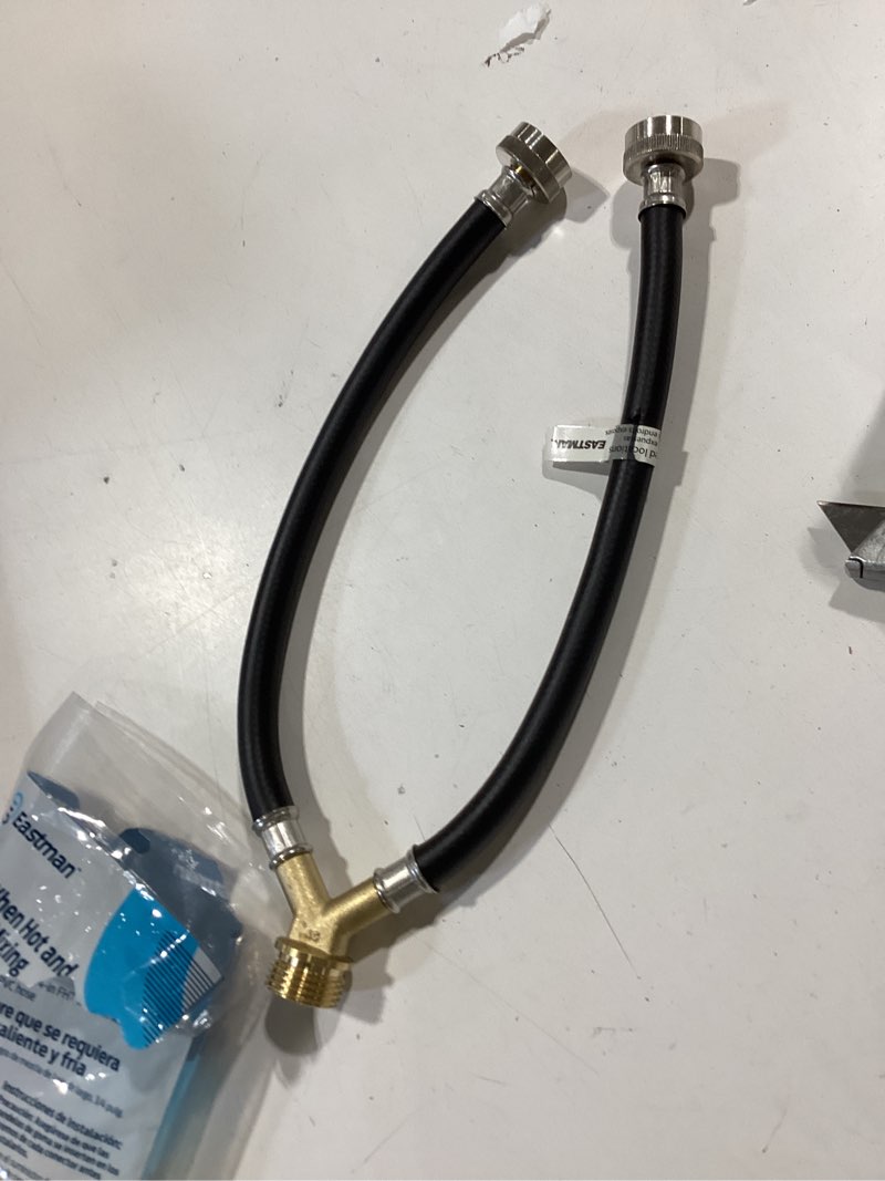 Condition photo showing Good Condition for eastman 12-in 3/4-in fht inlet x 3/4-in hose thread outlet rubber washing machine connector