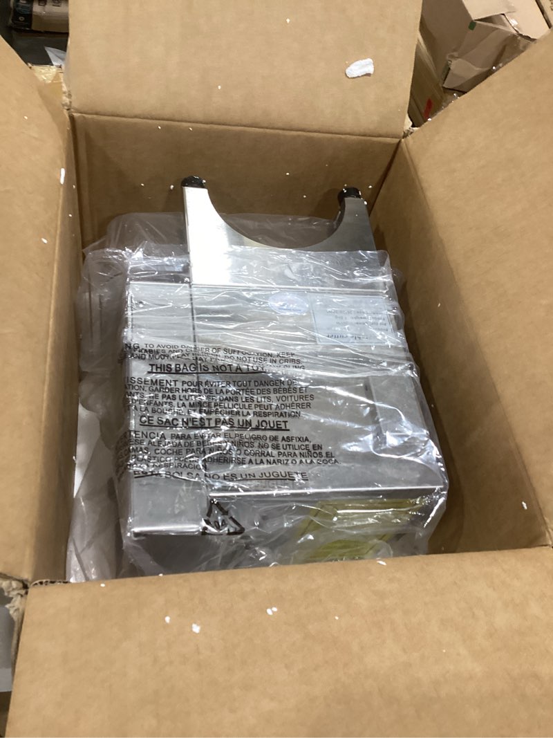 Condition photo showing As Is for newhai 200w commercial vegetable slicer machine electric automatic veggie fruit cutter 400lb/h with conveyor belt 1-35mm thickness adjustable for cucumber scallion green bean banana 110volt