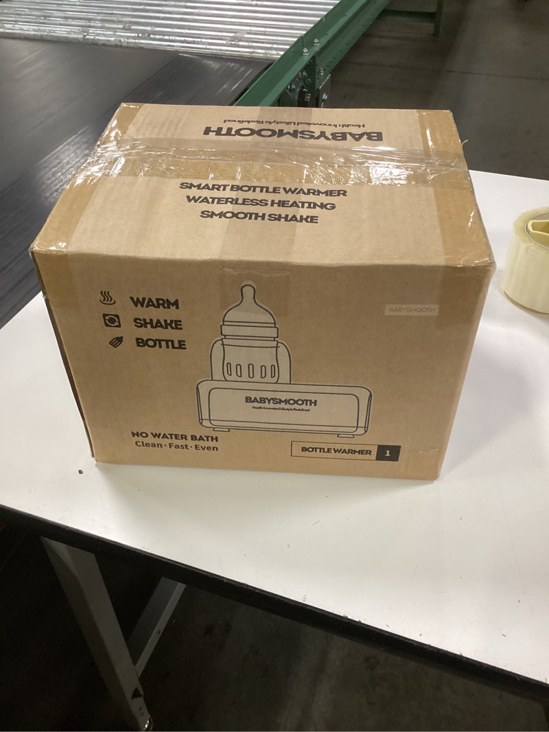 Condition photo showing New/Like New for Bottle Warmer & Mixer, Babysmooth Waterless Baby Bottle Warmer with Silent Shake, Fast Heat, Night Light for Nighttime Feeding, One-Touch Easy Use, Adjustable Temperature & Time, Thaw & Keep Warm