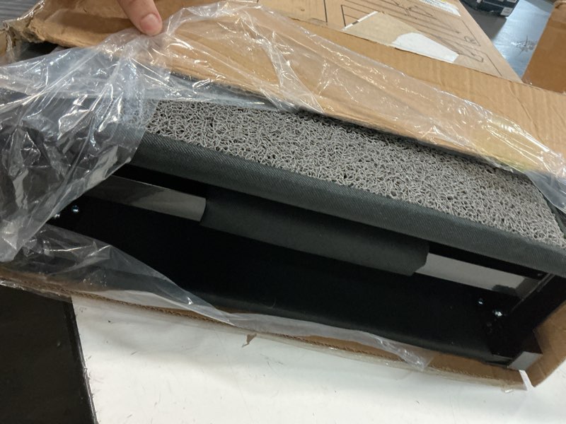 Condition photo showing Good Condition for dog ramp for car 71'' x-long & 17.2" wide folding dog ramps for large dogs with non-slip rug surface portable dog car ramp for suv car & truck, outdoor dog ramp up to 250 lbs