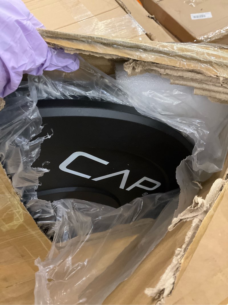 Condition photo showing As Is for CAP Barbell Rubber Olympic Bumper Plate | Multiple Options/Colors Economy 10lbs - Pair