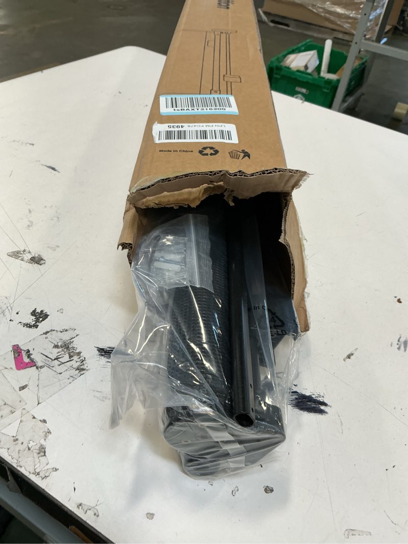 Condition photo showing New/Like New for Retractable Baby Gates for Stairs, 78" Wide Retractable Dog Gate Pet Gate, 34" Extra Tall Child Safety Gate Toddler Mesh Gate with Support Rods for Doorways, Hallways, Deck, Porch, Indoor, Outdoor Black 34" Tall x 78" Wide