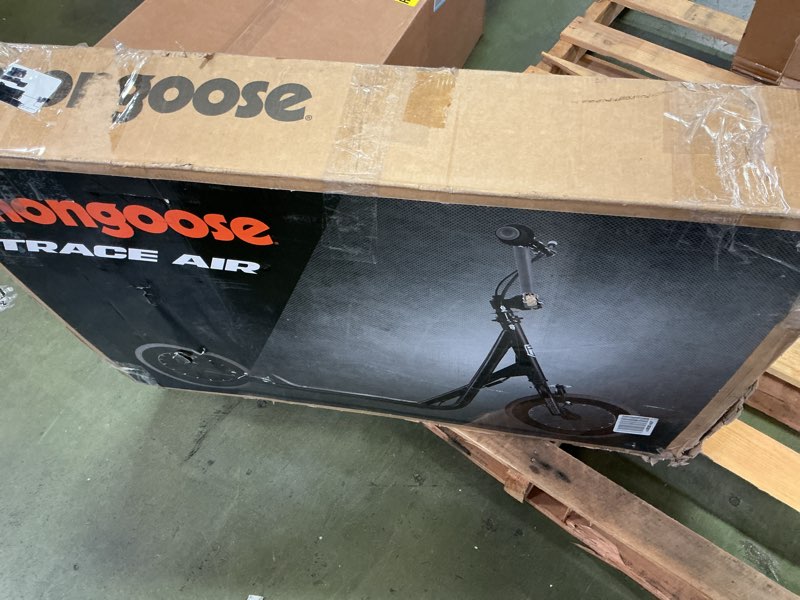 Condition photo showing Good Condition for Mongoose Trace Air Non-Electric Scooter for Youth Boys Girls Age 8+ Year Old, Max Weight of 220 lbs., 12-Inch Air Tires, Non-Folding Design, Adjustable Height Stem, BMX-Style Handlebar, Wide Foot Deck Black