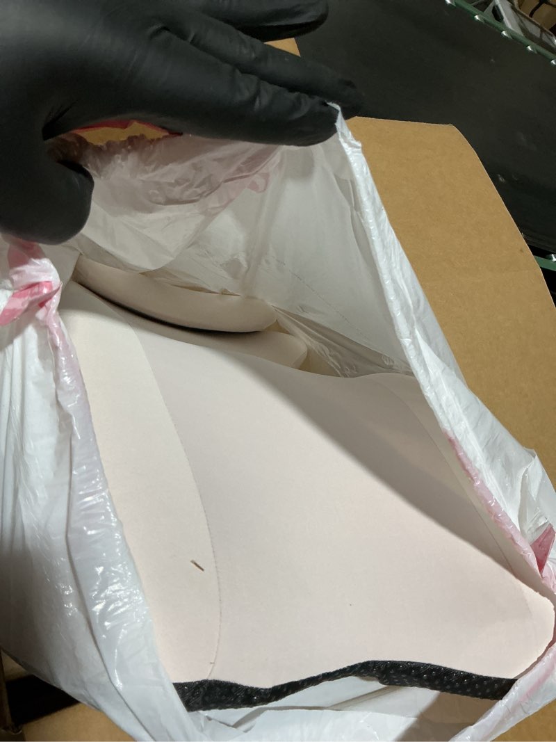 Condition photo showing Good Condition for Adult Memory Foam Ergonomic Wedge Prone Pillow, Bed Pillow for Sitting Up, Back, Neck, and Leg Pain Relief, Anti Snoring, Ideal for Massage, Reading, Sleeping, with Removable Washable Cover, Grey Gery(size S-m)