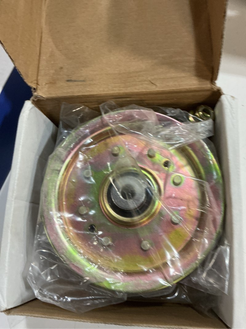 Condition photo showing New/Like New for 2 pack 756-04129b idler pulley 4.25 replaces 753-08171 756-04129c 753-08068a 12675 for cub cadet rzt54 rzt50 rzt42 ltx1050 ltx1045 ltx1040 lt1500 lt1045 craftsman lt2000 troy bilt 42" tractors l02 2x756-04129b yellow
