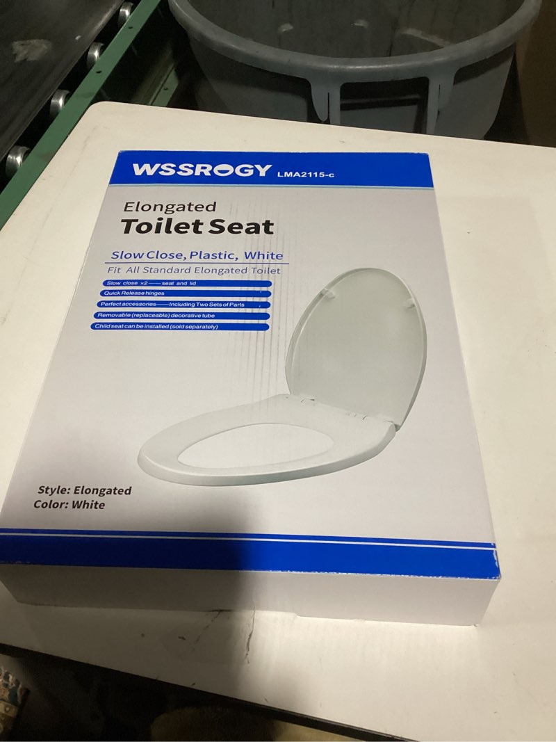 Elongated toilet seat