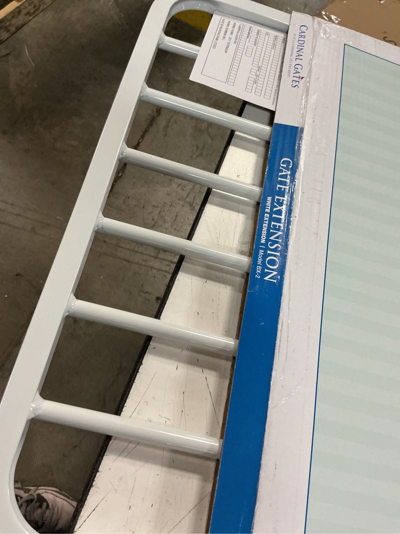 Condition photo showing Good Condition for cardinal gates bx2 baby gate extension - fits cardinal gates safety gates - 21.75 inch wide dog gate extension - white