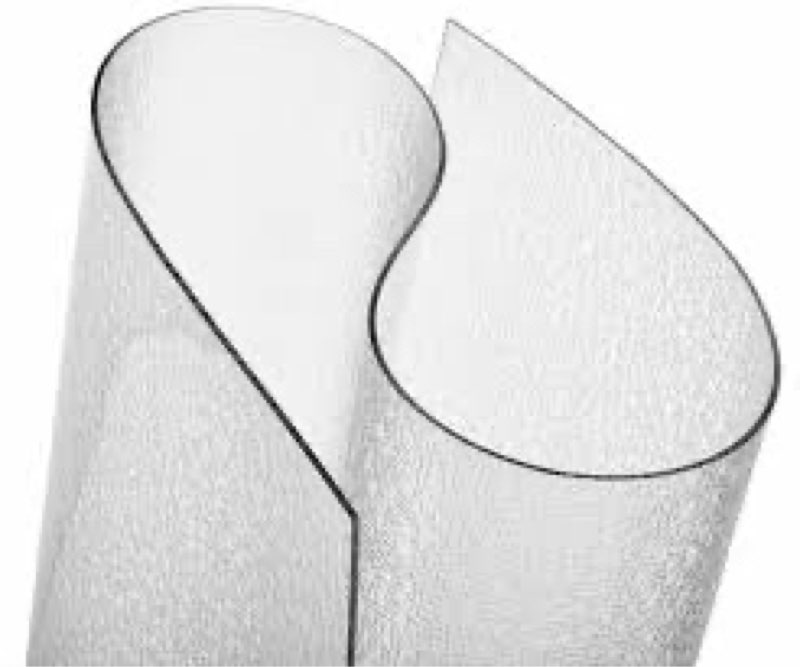 exactmade - clear table protector, usa made, safe, 16 x 32 inch, 2mm thick ultra smooth vinyl, plast