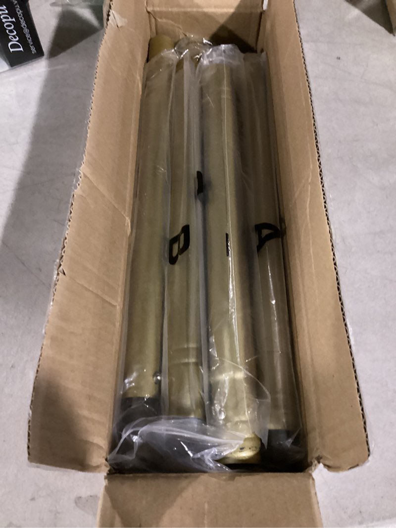 Condition photo showing Good Condition for 1.3 Inch Diameter Closet Rods for Hanging Clothes 17-100 Inch Adjustable, Metal Heavy Duty Closet Pole, Gold Closet Bar for Hanging Clothes, Suitable for Closet, Wardrobes, Bathroom, Windows 17-100" Gold