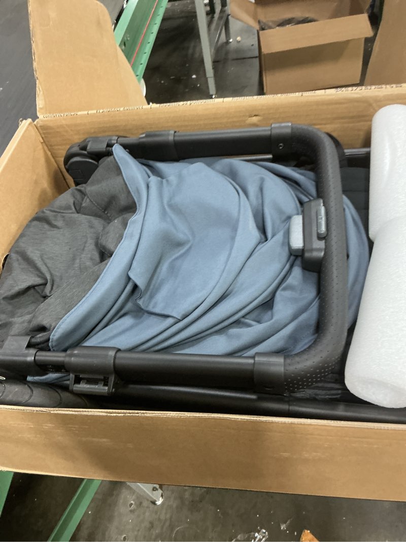 Condition photo showing Good Condition for ergobaby metro+ compact baby stroller, lightweight umbrella stroller folds down for overhead airplane storage (carries up to 50 lbs), car seat compatible, slate grey slate grey metro+